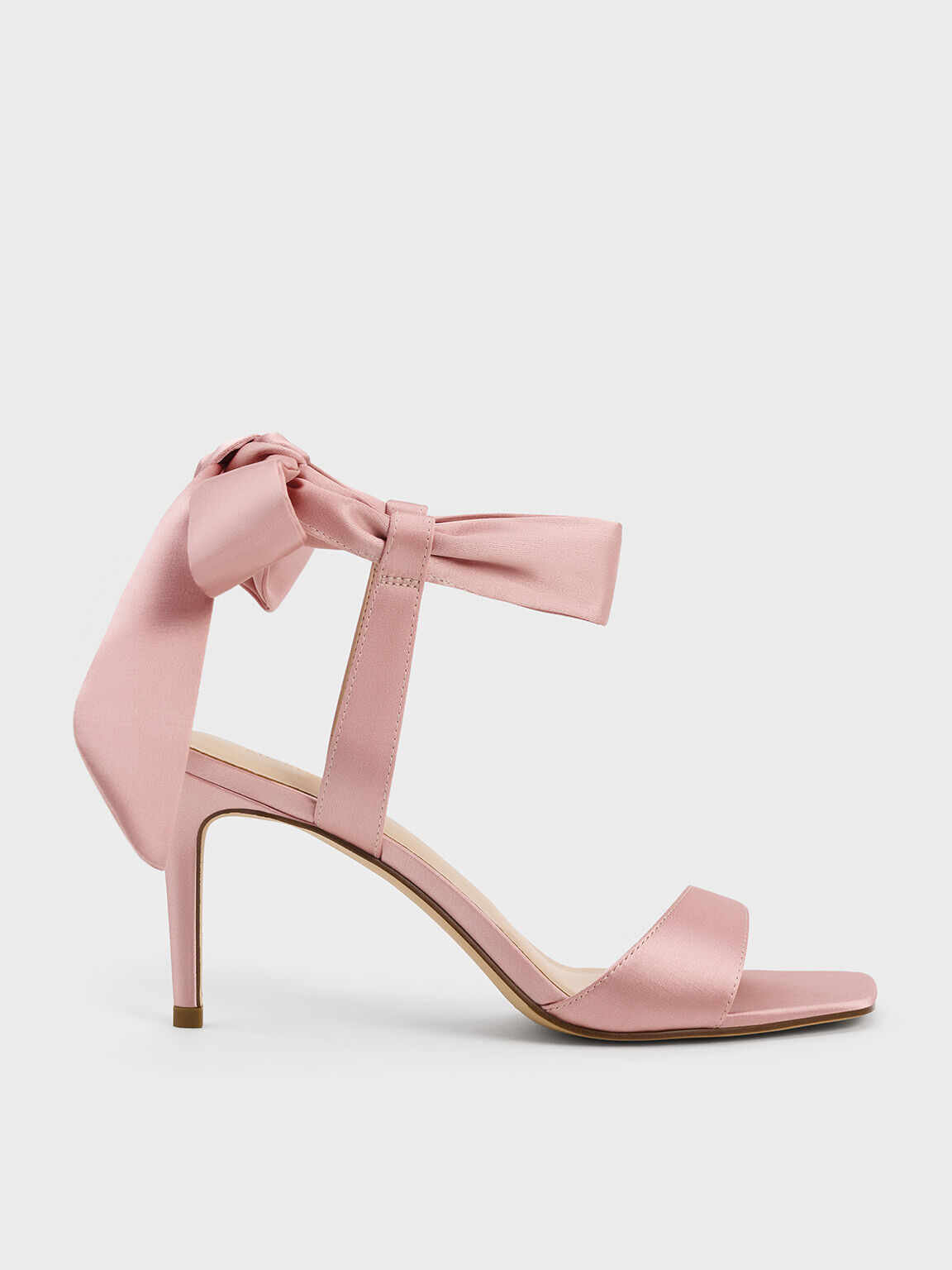 Lola Pink Sparkly Pink Shoes with Block Heels and bow – Kate Whitcomb Shoes